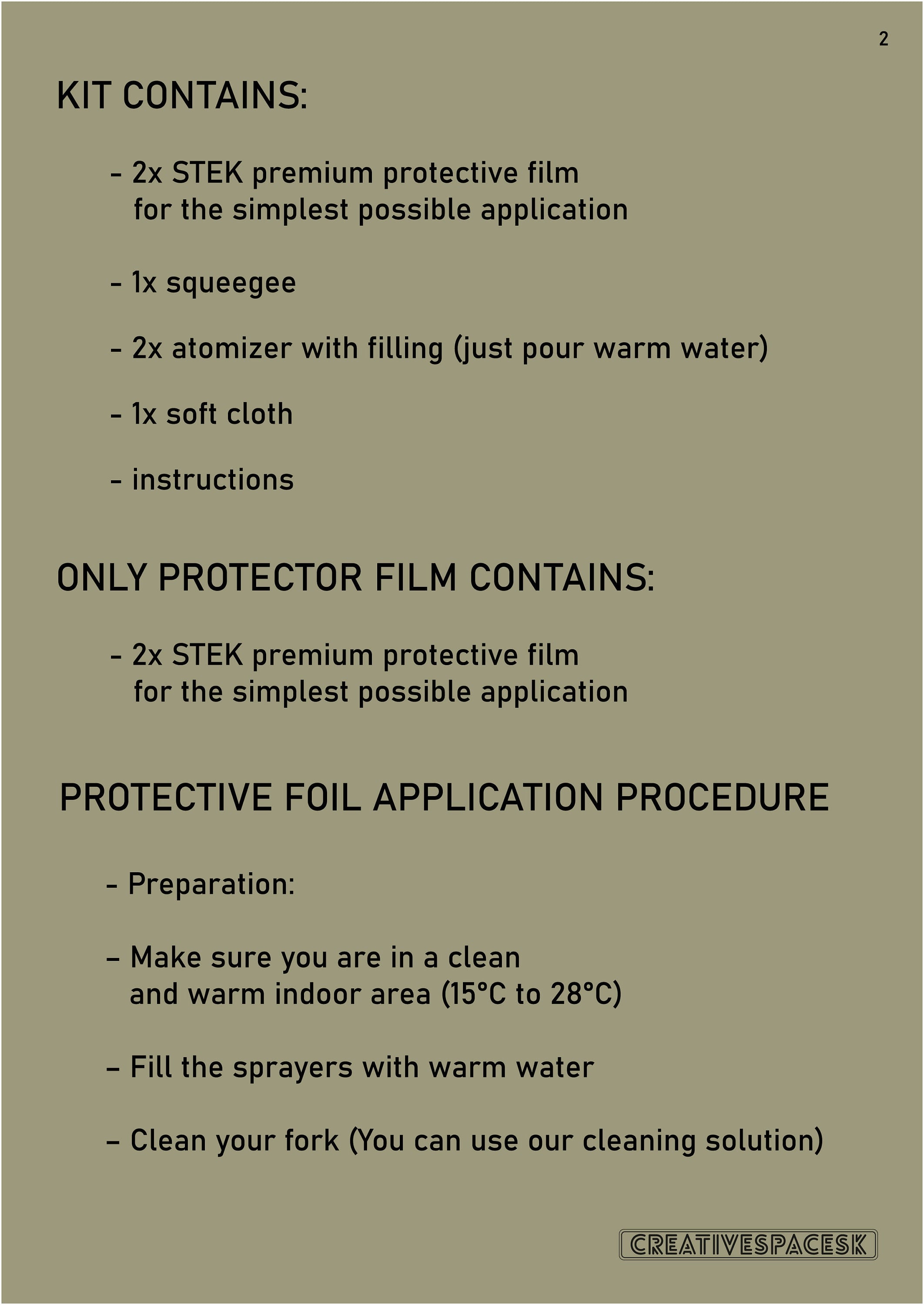Fork Protector Film for RockShox Domain R 170mm 27.5"