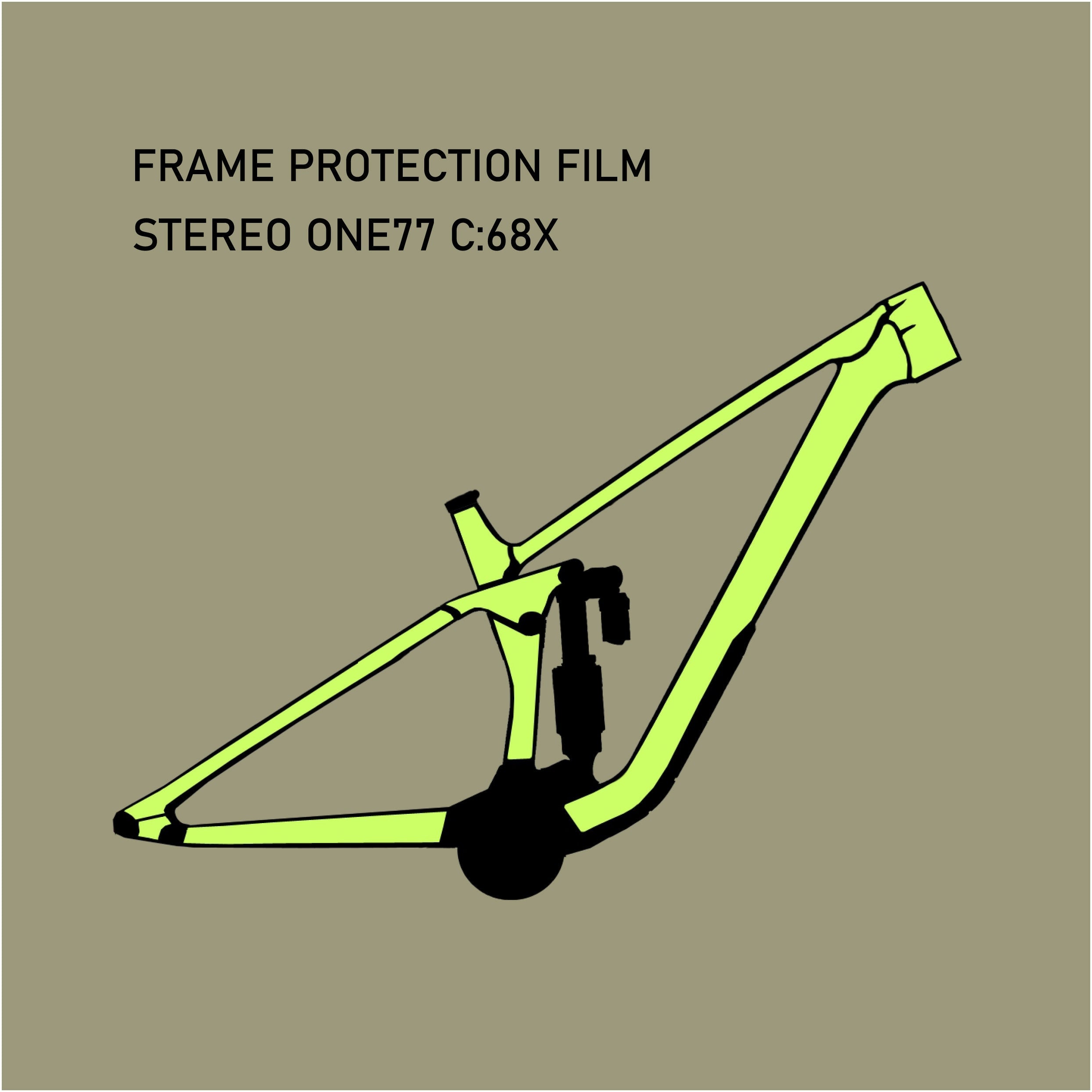 Frame Protection Film for CUBE Stereo ONE77 C:68X