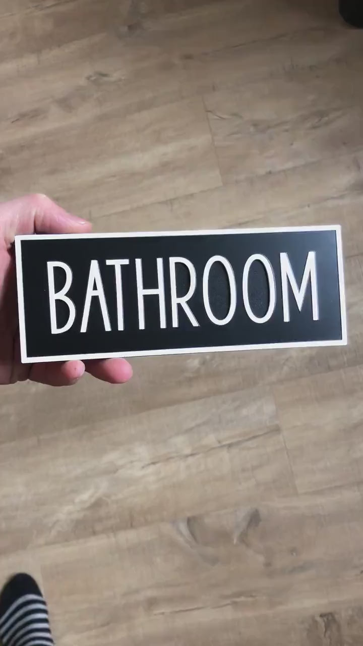 Bathroom Door Sign, Unisex Toilet Door Sign, Gender Neutral Bathroom Sign, Toilet Door Sign, Toilet Decor, Toilet Plate, Toilet Plaque