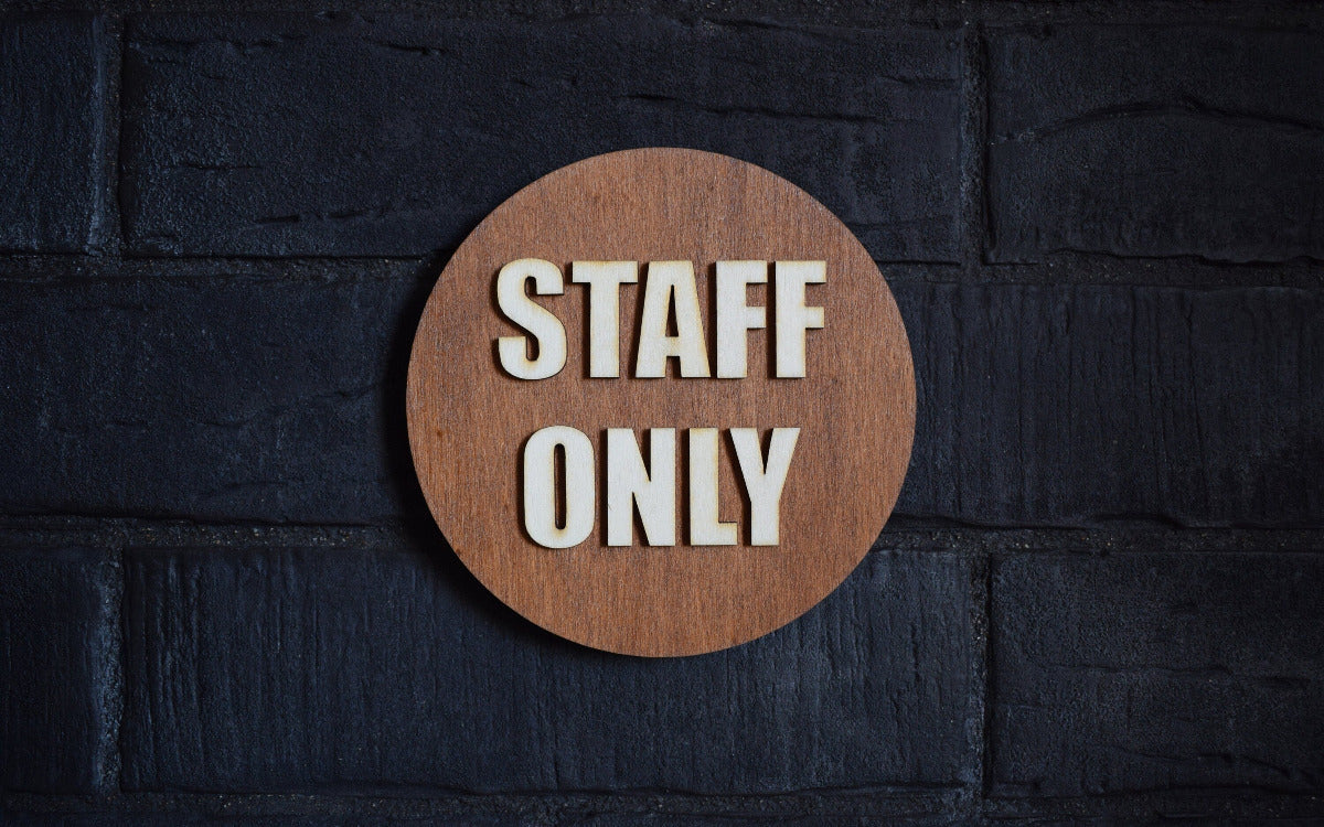 Staff only Sign, Door Sign, Employees Sign, Toilet Door Sign, Wood Gift, Wood Decor