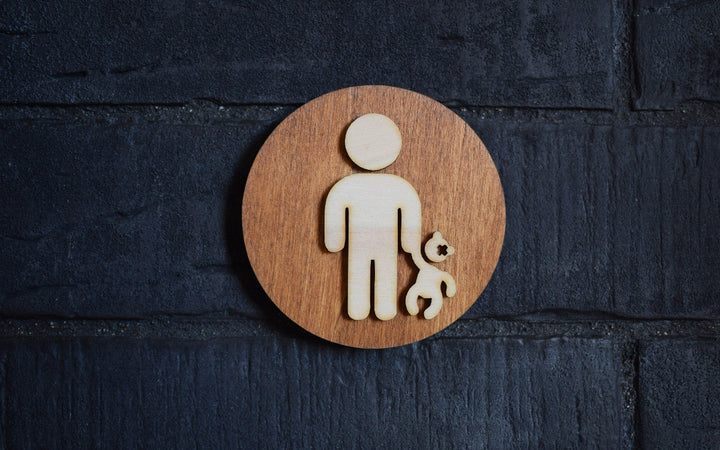 Children Door Sign, Child Door Sign, Boy Door Sign, Door Sign, Toilet Door Sign, Wood Gift, Wood Decor