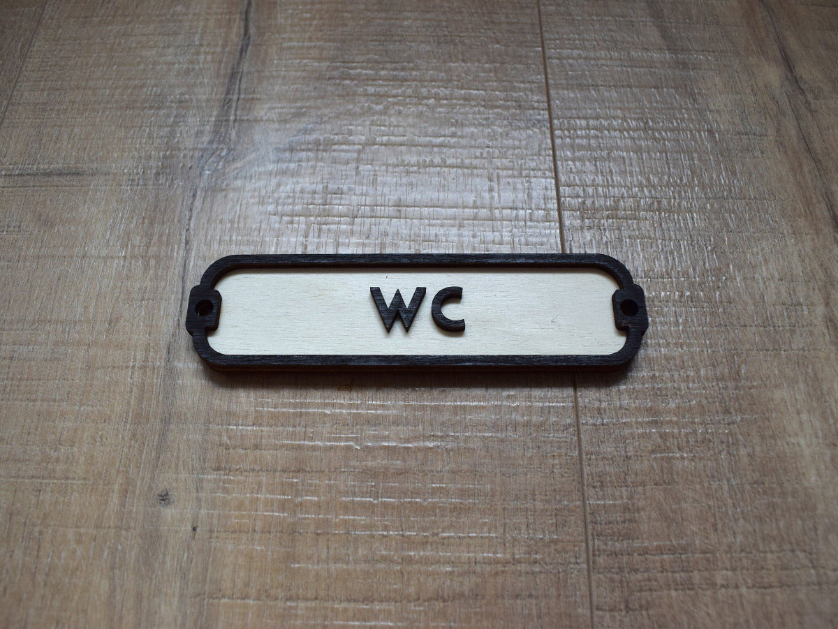 Toilet Sign, Door Sign, WC sign, Toilet Decor, Toilet Plate, Toilet Plaque, Door Plaque, Vintage Style, Railway Style, Retro Style,Wood Gift