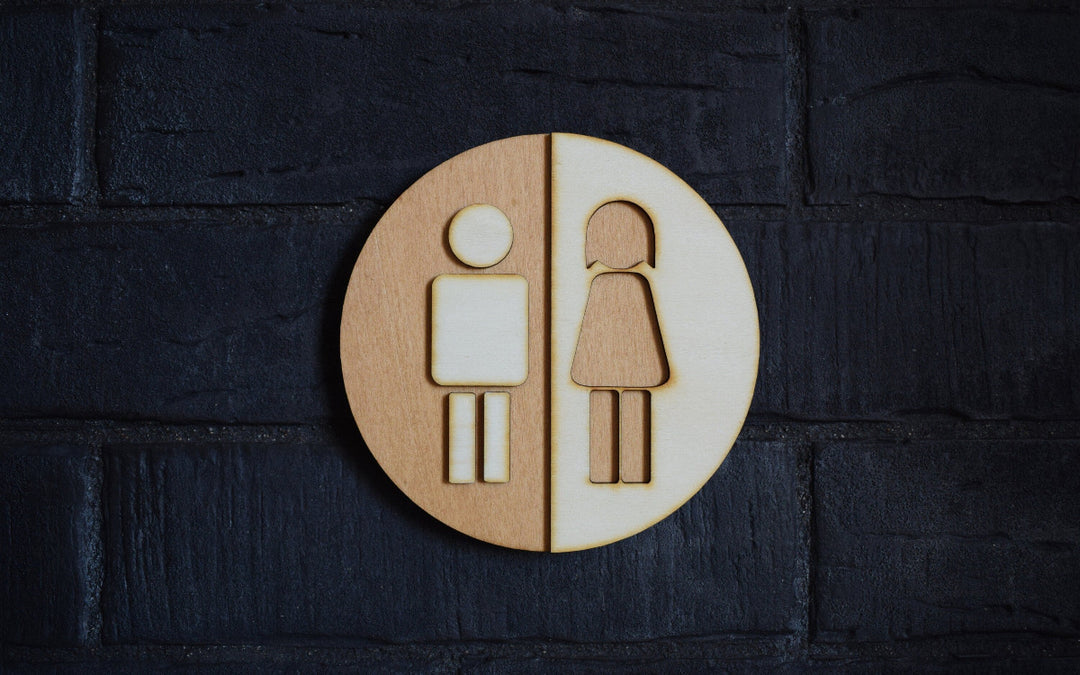 Unisex Toilet Door Sign, WC Sign, Restroom Door Sign, Toilet Decor, Toilet Plate, Toilet Plaque, Toilets Sign, Bathroom, Toilet, Cabin Sign