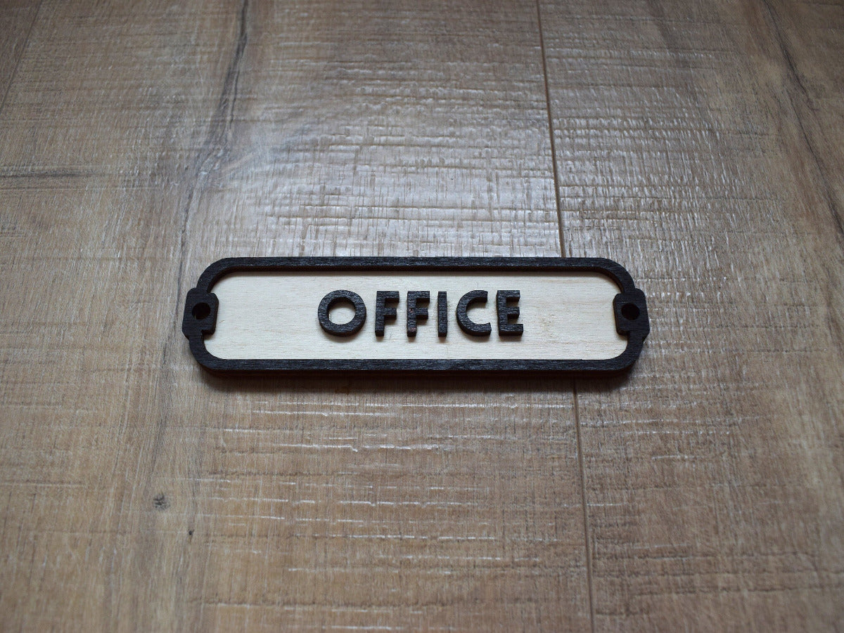 Office Sign, Door Sign, Door Plaque, Vintage Style, Railway Style, Retro Style, Wood Gift, Wood Decor