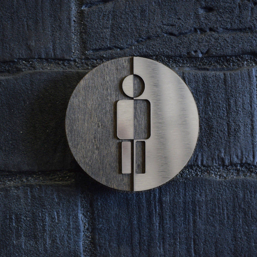 Luxury Men Toilet Door Sign, WC Sign, Restroom Door Sign, Toilet Decor, Toilet Plate, Toilet Plaque, Toilets Sign, Bathroom, Toilet
