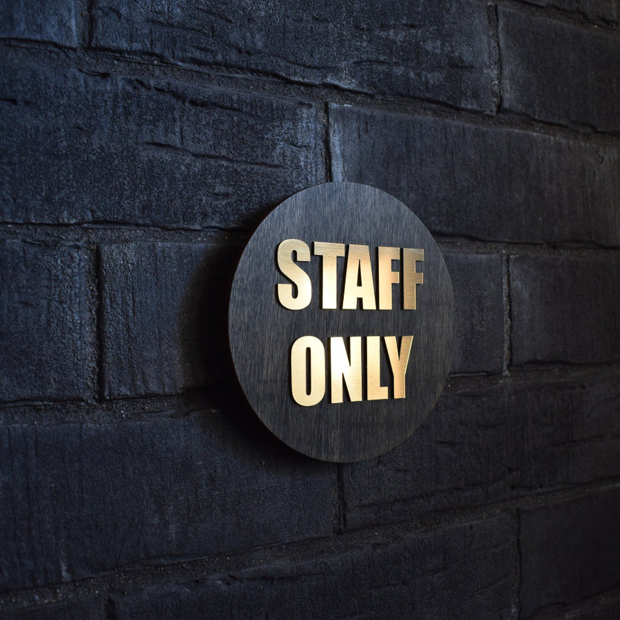 Top Luxury Staff only Sign, Door Sign, Employees Sign, Toilet Door Sign, Wood Gift, Wood Decor