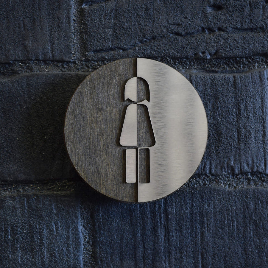 Luxury Women Toilet Door Sign, WC Sign, Restroom Door Sign, Toilet Decor, Toilet Plate, Toilet Plaque, Toilets Sign, Bathroom, Toilet
