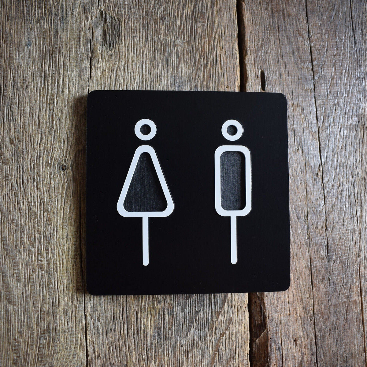 Unisex Toilet Door Sign, Gender Neutral Bathroom Sign, Toilet Door Sign, WC Sign, Toilet Decor, Toilet Plate, Toilet Plaque