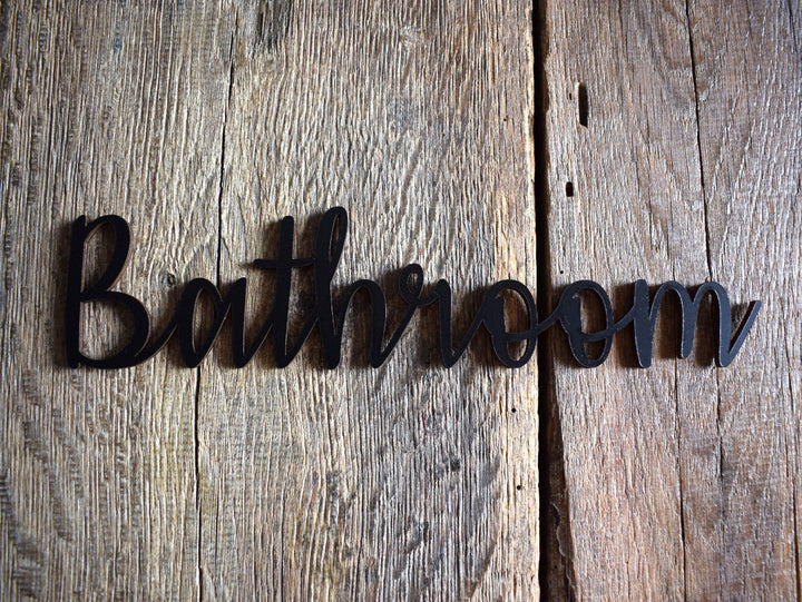 Bathroom Door Sign, Bathroom Sign, Bathroom Decor, Cabin Sign, Wood Gift, Wood Decor, Toliet Door Sign, Unisex Toilet Door.