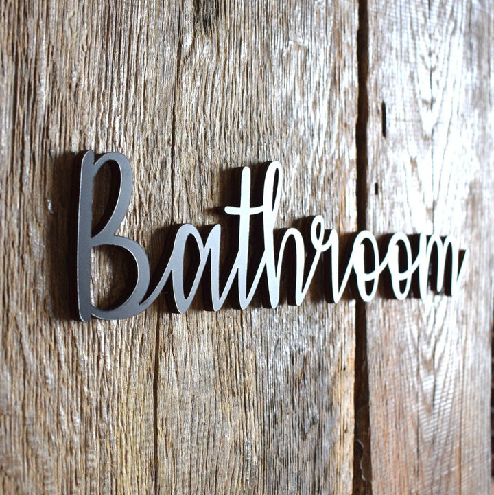 Bathroom Door Sign, Bathroom Sign, Bathroom Decor, Cabin Sign, Wood Gift, Wood Decor, Toliet Door Sign, Unisex Toilet Door.