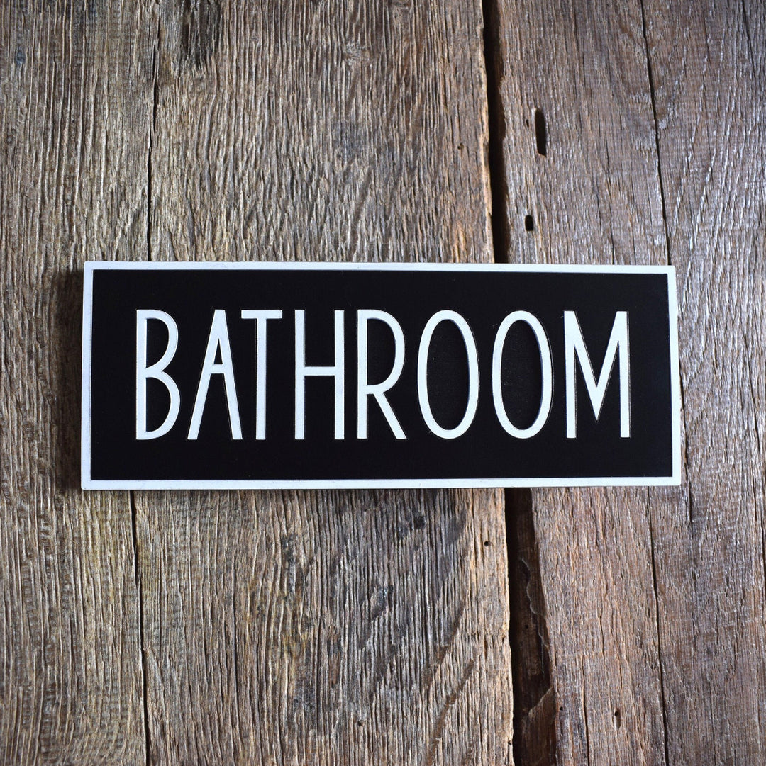 Bathroom Door Sign, Unisex Toilet Door Sign, Gender Neutral Bathroom Sign, Toilet Door Sign, Toilet Decor, Toilet Plate, Toilet Plaque