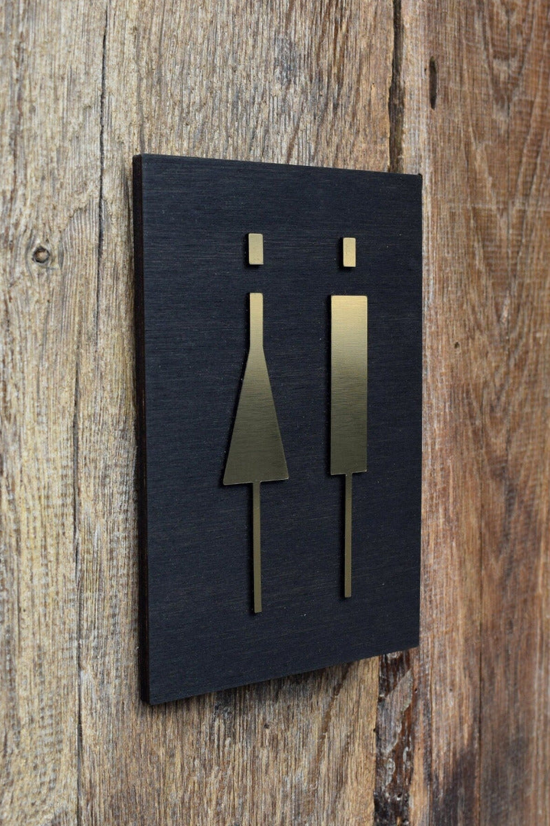 Top Luxury Unisex Toilet Door Sign, WC Sign, Restroom Door Sign, Toilet Decor, Toilet Plate, Toilet Plaque, Toilets Sign, Bathroom, Toilet