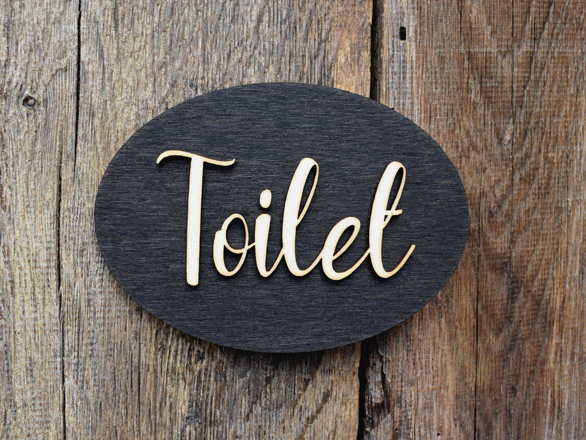Unisex Toilet Door Sign, WC Sign, Restroom Door Sign, Toilet Decor, Toilet Plate, Toilet Plaque, Toilets Sign, Bathroom, Cabin Sign.
