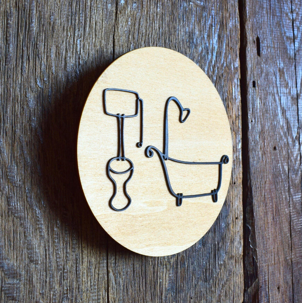 Unisex Toilet Door Sign & Bathroom, WC Sign, Restroom Door Sign, Toilet Decor, Toilet Plate, Toilet Plaque, Toilets Sign, Bathroom