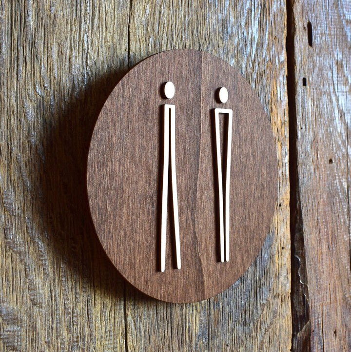 Unisex Toilet Door Sign, WC Sign, Restroom Door Sign, Toilet Decor, Toilet Plate, Toilet Plaque, Toilets Sign, Bathroom, Cabin Sign